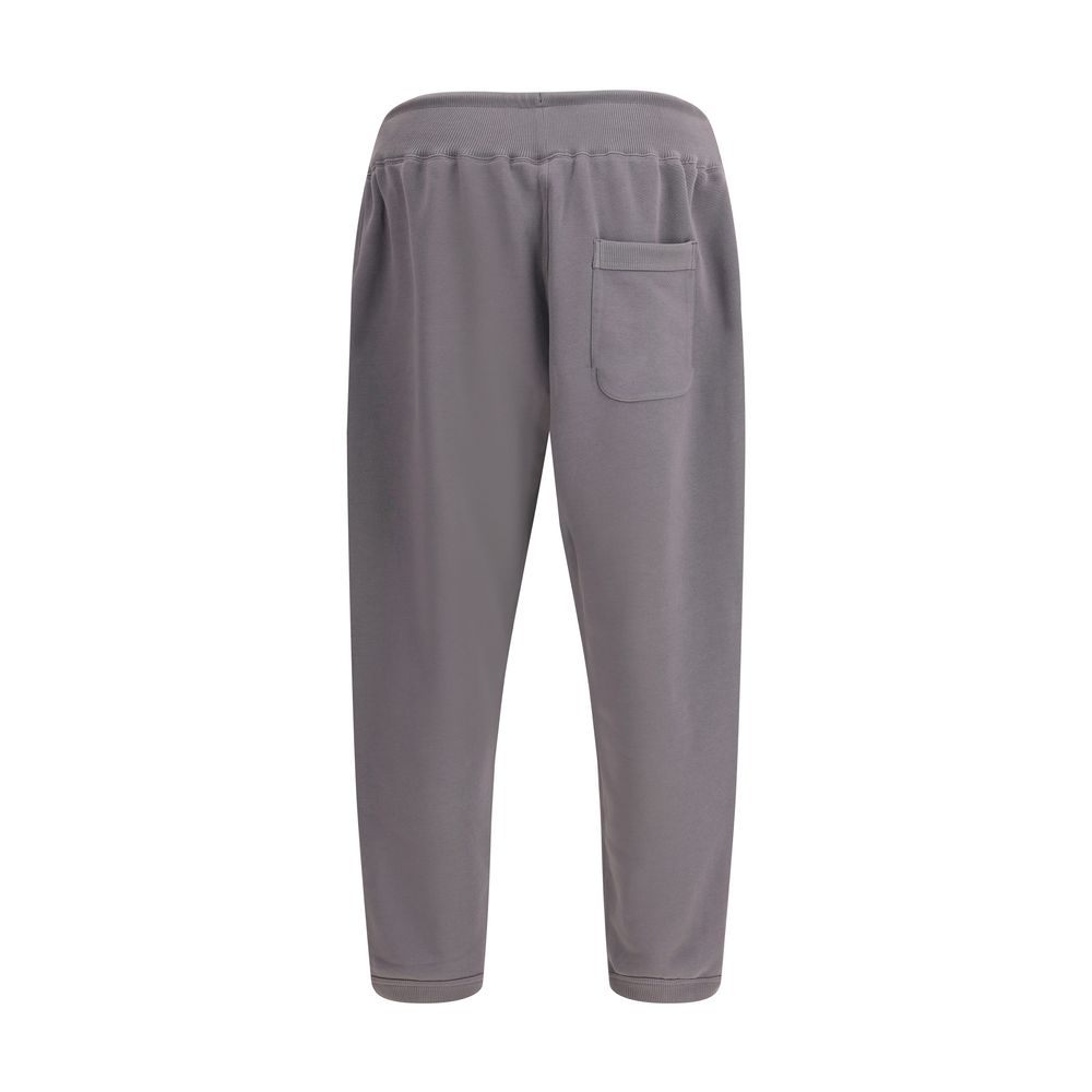 Y-3 Gray Cotton Joggers (Workout Pants) Y-3