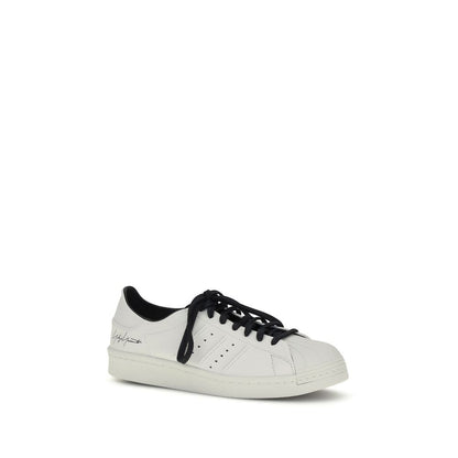 Y-3 White Calf Leather Bos Taurus Low Top Sneakers Y-3
