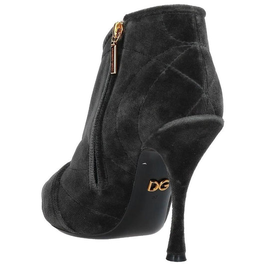 Black Cotton Boot Dolce & Gabbana