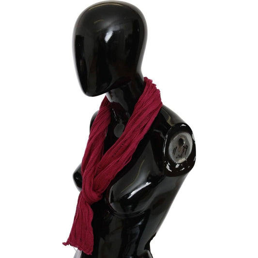 John Galliano | Bordeaux Neck Wrap Shawl Foulard Scarf  | McRichard Designer Brands